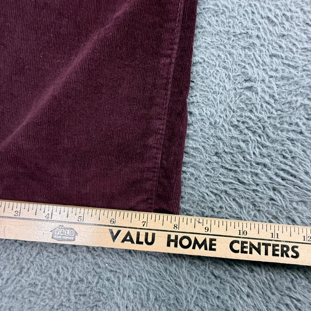 Levi's‎ 505 Straight Corduroy Pants Womens 30 Burgundy Maroon Stretch 15505-0187